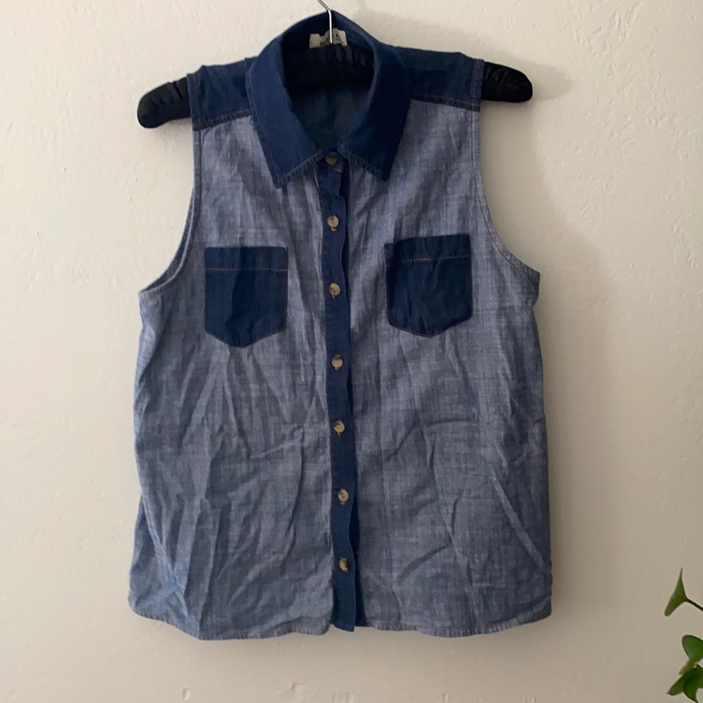 Monteau Denim Vest Medium